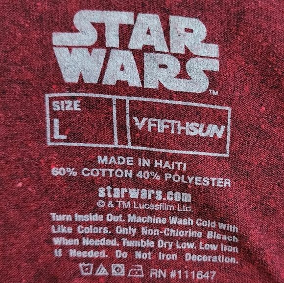 Star Wars Darth Vader Tshirt, Sz L - Picture 5 of 5